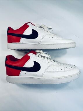 Nike Court Vision Low White University Red # DH0851-100 Men’s Size :12 Sneakers